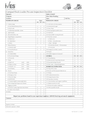 compact track loader pre-use inspection checklist|SID STEER OADER/MUTI TERRAIN OADER/COMPACT .